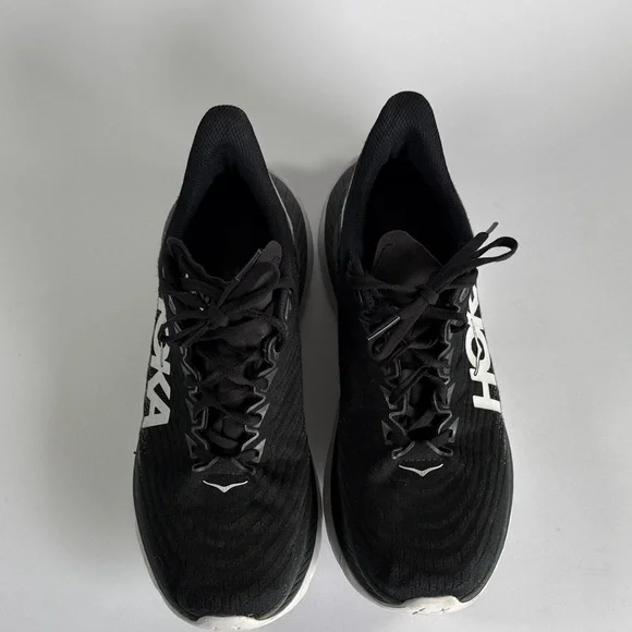 Hoka Black and White Men's Running Sneakers - Picture 4 of 11